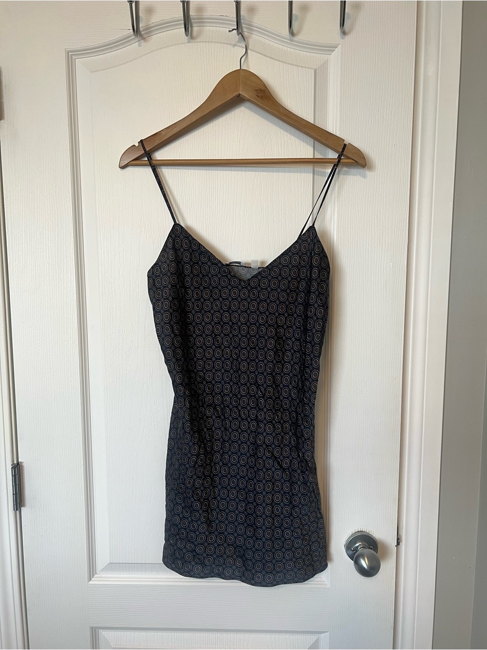 Aritzia 100% silk nightside Patterned Spaghetti Strap pajama Dress
